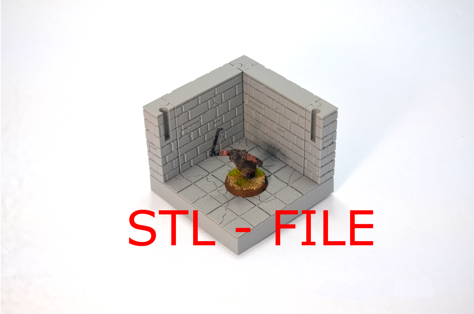Modular Tiles Rugged Stone Terrain Set - STL-File